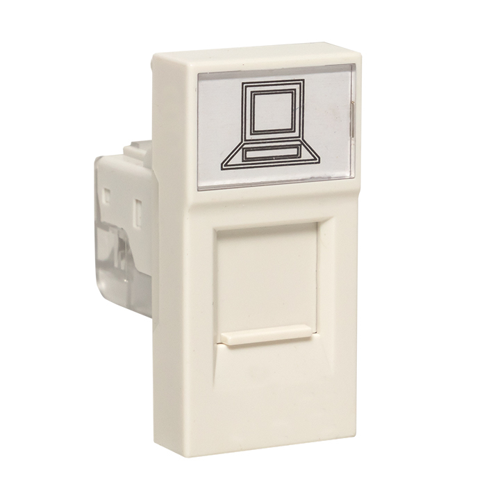 E1MK015E-135-10 ∙ Розетка RJ45 кат. 5e, 1 модуль EKF