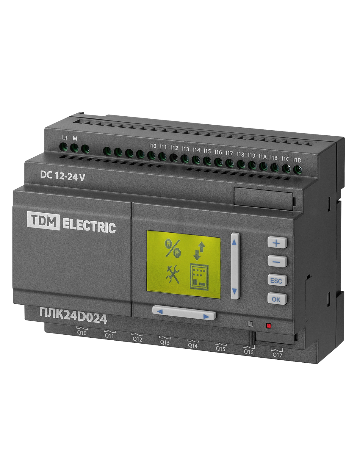 Контроллер программируемый TDM ELECTRIC SQ0750-0009 ПЛК24D024 (аналоговые выходы 4-20 mA) 24В