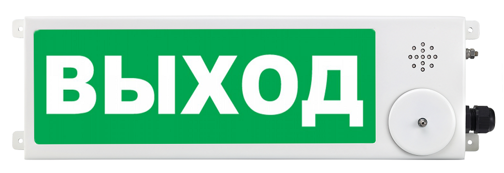 Оповещатель охранно-пожарный (табло) ТСВ-Exi-М-Прометей 12-36В "Выход"