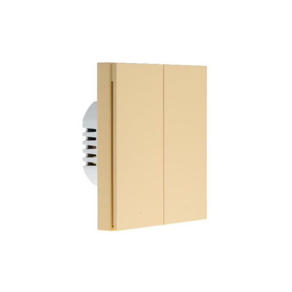 Выключатель беспроводной Aqara Smart Wall Switch H1 EU WS-EUK04 (With Neutral, Double Rocker) бежевый