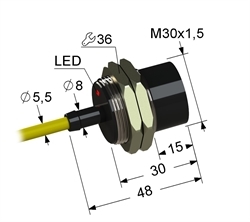 Датчик индуктивный бесконтактный PS2-30M48-15N21-Z