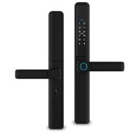 Дверной замок WIFI Ps-Link F5-TY с датчиком отпечатка пальца и защитой IP65 Черный