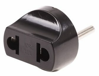 11-1067 ∙ Сетевой переходник "Питер" черный Rexant ∙ кратно 50 шт
