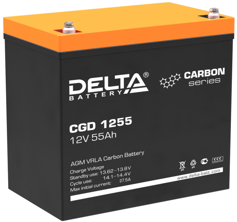 CGD 1255 ∙ Аккумулятор 12В 55 А∙ч