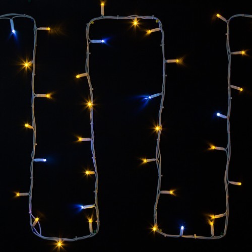 315-181 ∙ Гирлянда модульная "Дюраплей LED" 20м 200 LED белый каучук , мерцающий "Flashing" (каждый 5-й диод), Желтая
