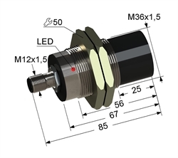 Датчик индуктивный бесконтактный PS2-36M85-20N21-C4