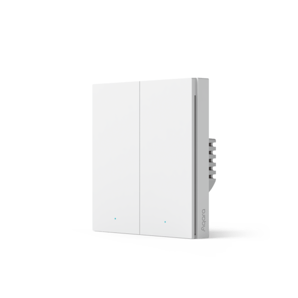 Выключатель беспроводной Aqara Smart Wall Switch H1 EU WS-EUK04 (With Neutral, Double Rocker) белый
