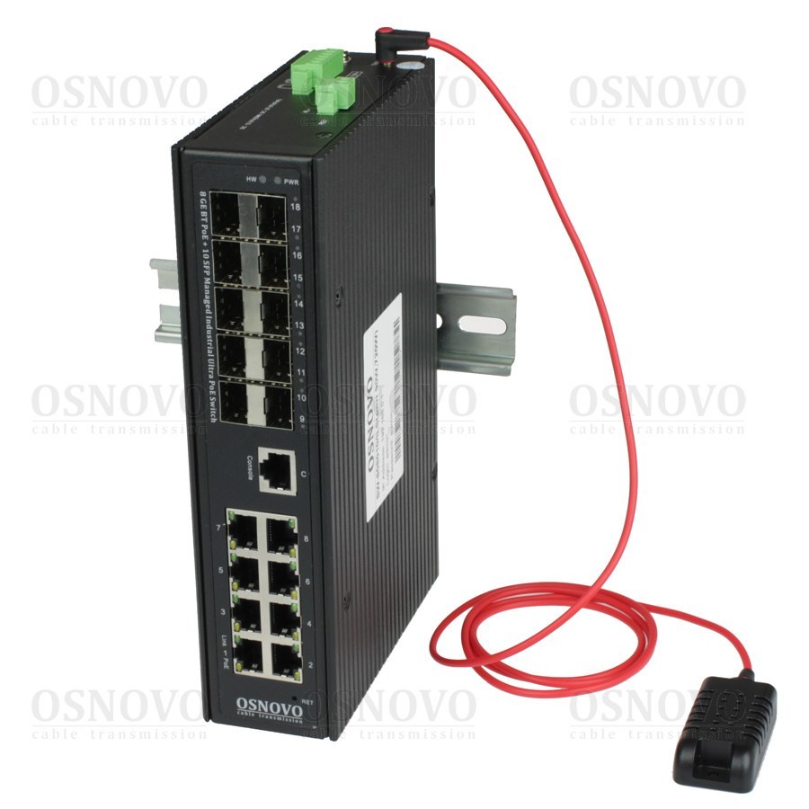 Коммутатор PoE SW-808010/ILS(port 90W,720W)