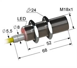 Датчик индуктивный бесконтактный PS2-18M68-8B61-Z