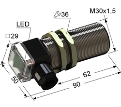 Датчик индуктивный бесконтактный PS2-30M90-10B74-B