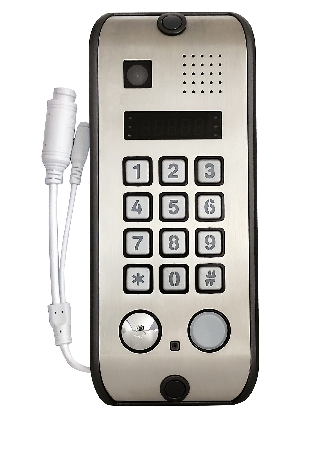 Вызывная видеопанель ELTIS DP5000.B2-KEDC45 T/IP/нерж.полир