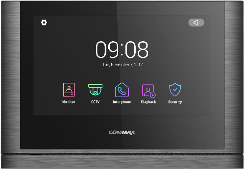 Монитор видеодомофона CDV-1024MA/VZ темное серебро Black Smog