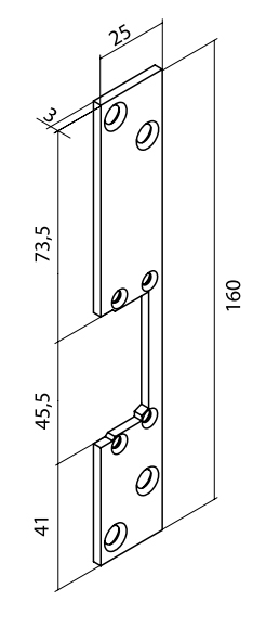 Планка ответная F 76 (S76X)