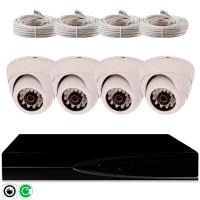 Комплект видеонаблюдения IP 5Мп Ps-Link KIT-A504IP-YE  с облачным сервисом Ipeye, удалённым доступом для ПВЗ, дома, офиса