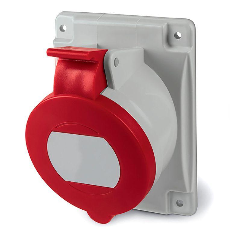 Розетка силовая 32А 400В 3P+E с наклоном IP44 пруж. зажим. DKC DIS4133266F