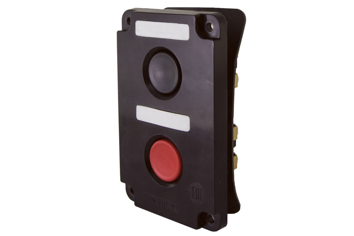 Пост кнопочный TDM ELECTRIC SQ0742-0017 ПКЕ 122-2 У2, красная и черная кнопки, IP54