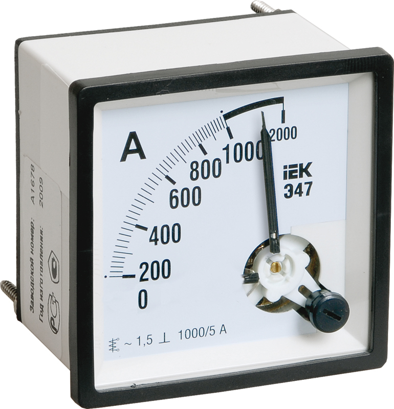 Амперметр IPA20-6-1000-E ∙ Амперметр Э47 1000/5А кл. точн. 1,5 96х96мм