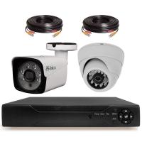 Комплект видеонаблюдения AHD 5Мп Ps-Link KIT-B502HD 1 камера для улицы, 1 камера для помещения