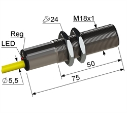 Датчик емкостной бесконтактный PS1-18M75-5B21-K