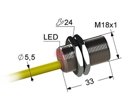 Датчик индуктивный бесконтактный PS2-18M33-8N31-K