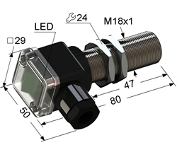 Датчик индуктивный бесконтактный PS2-18M80-8B41-B