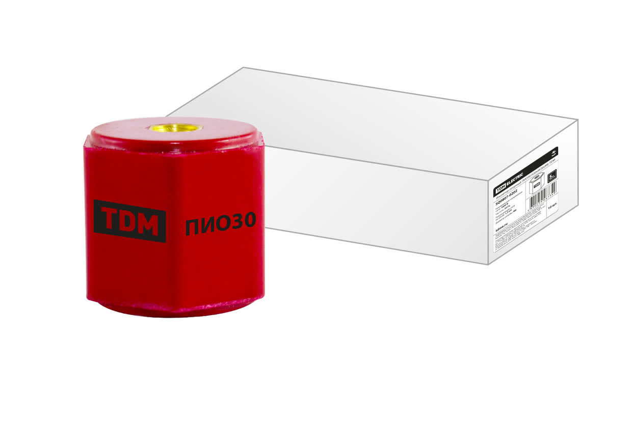 Изолятор опорный TDM ELECTRIC SQ0807-0202 ПИО30 H30xW26xМ6 (Упаковка 2шт)