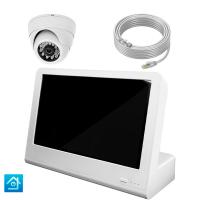 Комплект видеонаблюдения IP 5Мп Ps-Link KIT-A501IP-POE-LCD с POE питанием и монитором 10", 1 внутренняя камера с ночной съёмкой