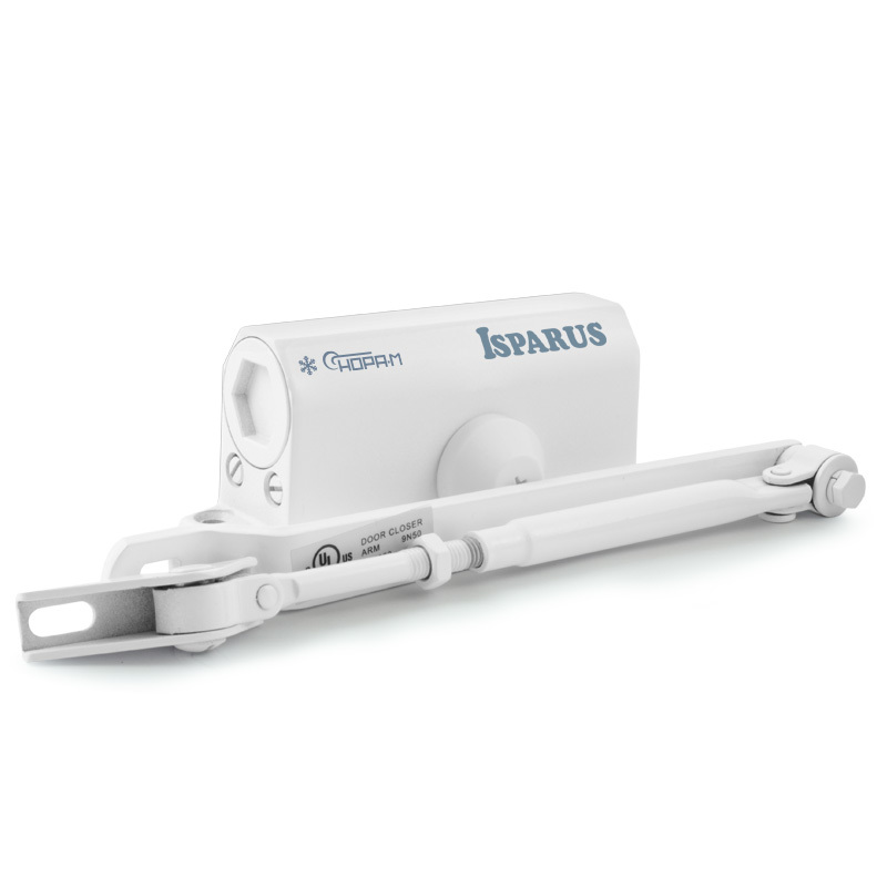 Доводчик дверной Isparus 410 F (белый)