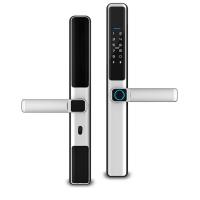 Дверной замок WIFI Ps-Link F5-TY с датчиком отпечатка пальца и защитой IP65 Серебристый
