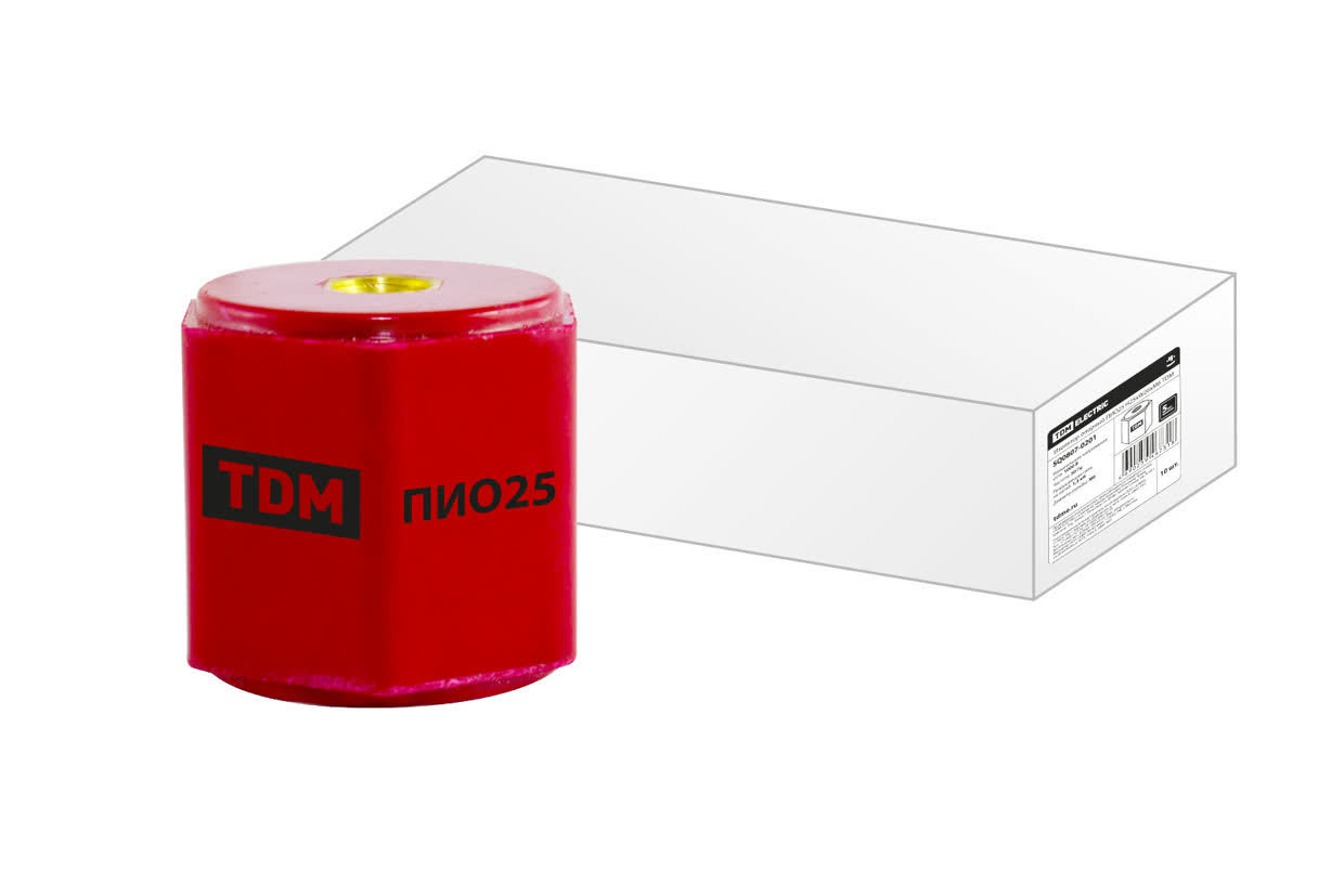 Изолятор опорный TDM ELECTRIC SQ0807-0208 ПИО110 H110xW45xМ10 (Упаковка 2шт)