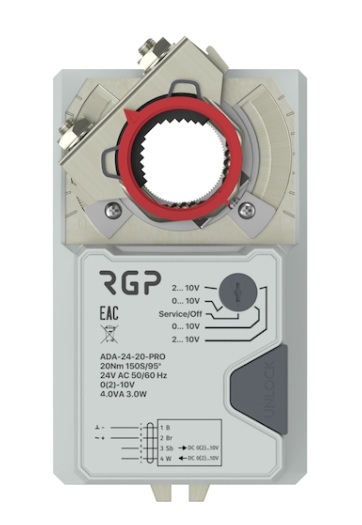 Электропривод воздушной заслонки RGP ADA-230-05