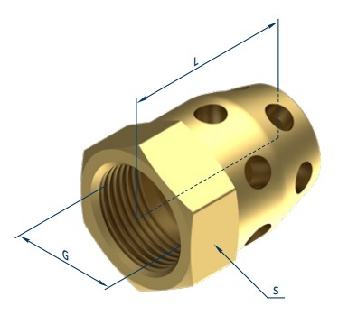 Насадок струйный НС G 1 1/2"-180-F (А714331.061-01)