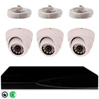 Комплект видеонаблюдения IP 5Мп Ps-Link KIT-A503IP-YE с облачным сервисом Ipeye, удалённым доступом для ПВЗ, дома, офиса