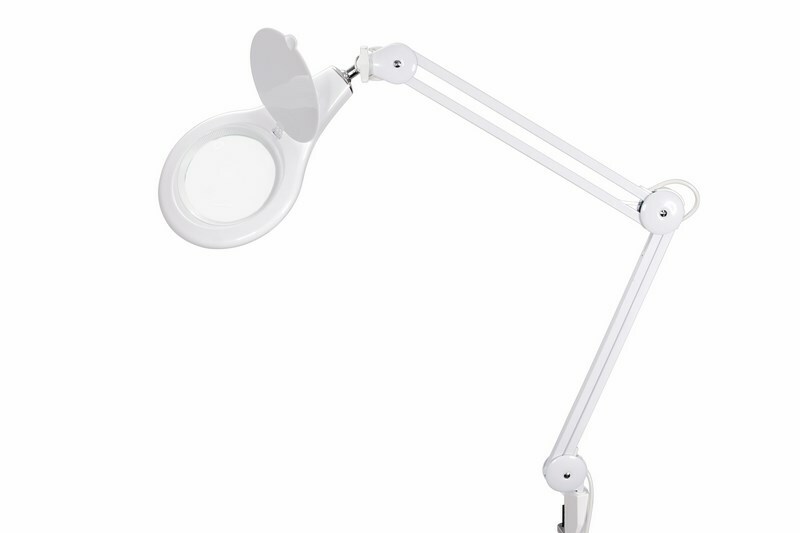 31-0503 ∙ Лупа на струбцине REXANT, круглая, 5D, с подсветкой 108 LED, белая