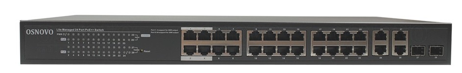 Коммутатор PoE SW-24G2C-M(200W)