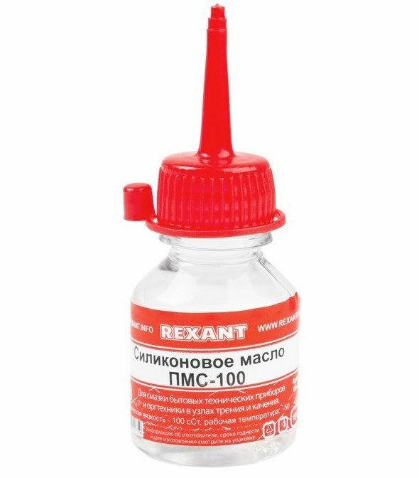 09-3901 ∙ Силиконовое масло REXANT, ПМС-100, 15 мл, носик, (Полиметилсилоксан) ∙ кратно 10 шт