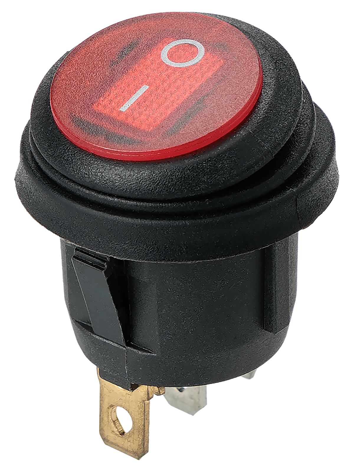 Выключатель клавишный TDM ELECTRIC SQ0746-0150 KCD2-101N/FS 250В AC/DC, 1P, 6А, (3с), ON-OFF, красная клавиша с LED подсветкой, IP54