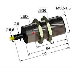 Датчик индуктивный бесконтактный PS2-30M80-10B51-Z