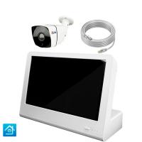 Комплект видеонаблюдения IP 5Мп Ps-Link KIT-C501IP-POE-LCD с POE питанием и монитором 10", 1 уличная камера  с ночной съёмкой