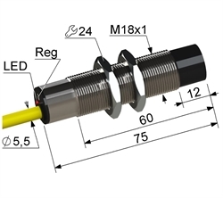 Датчик емкостной бесконтактный PS1-18M75-15N61-K