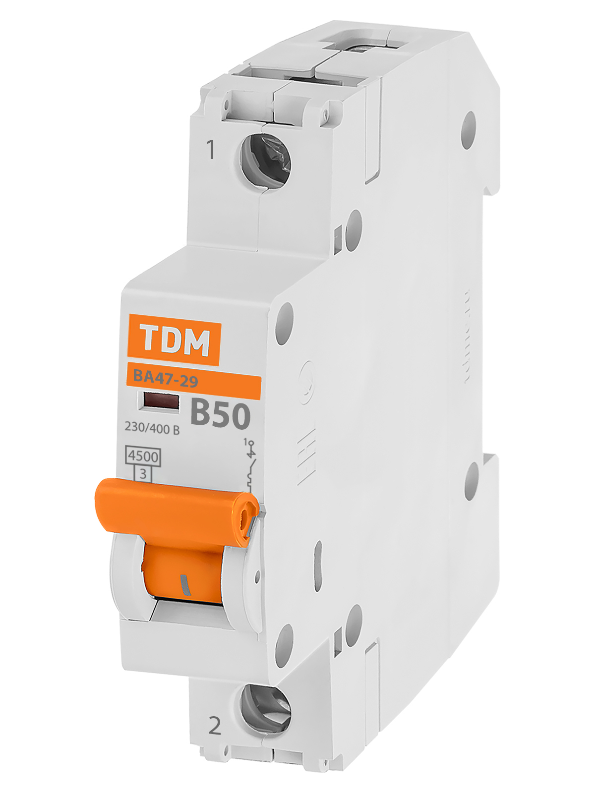 Выключатель автоматический модульный TDM ELECTRIC SQ0206-0011 ВА47-29 1Р 63А 4,5кА х-ка В