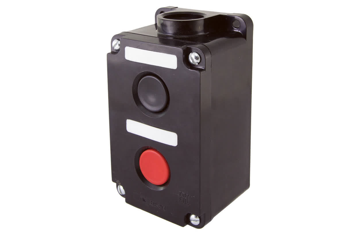 Пост кнопочный TDM ELECTRIC SQ0742-0011 ПКЕ 222-2 У2, красная и черная кнопки, IP54