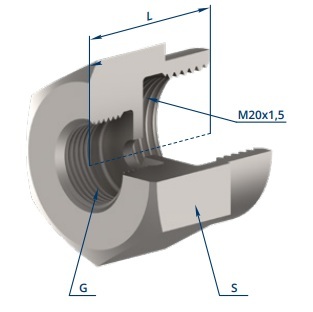 Переходник испытательный ПИМ G 3/8" (А302515.003-00)