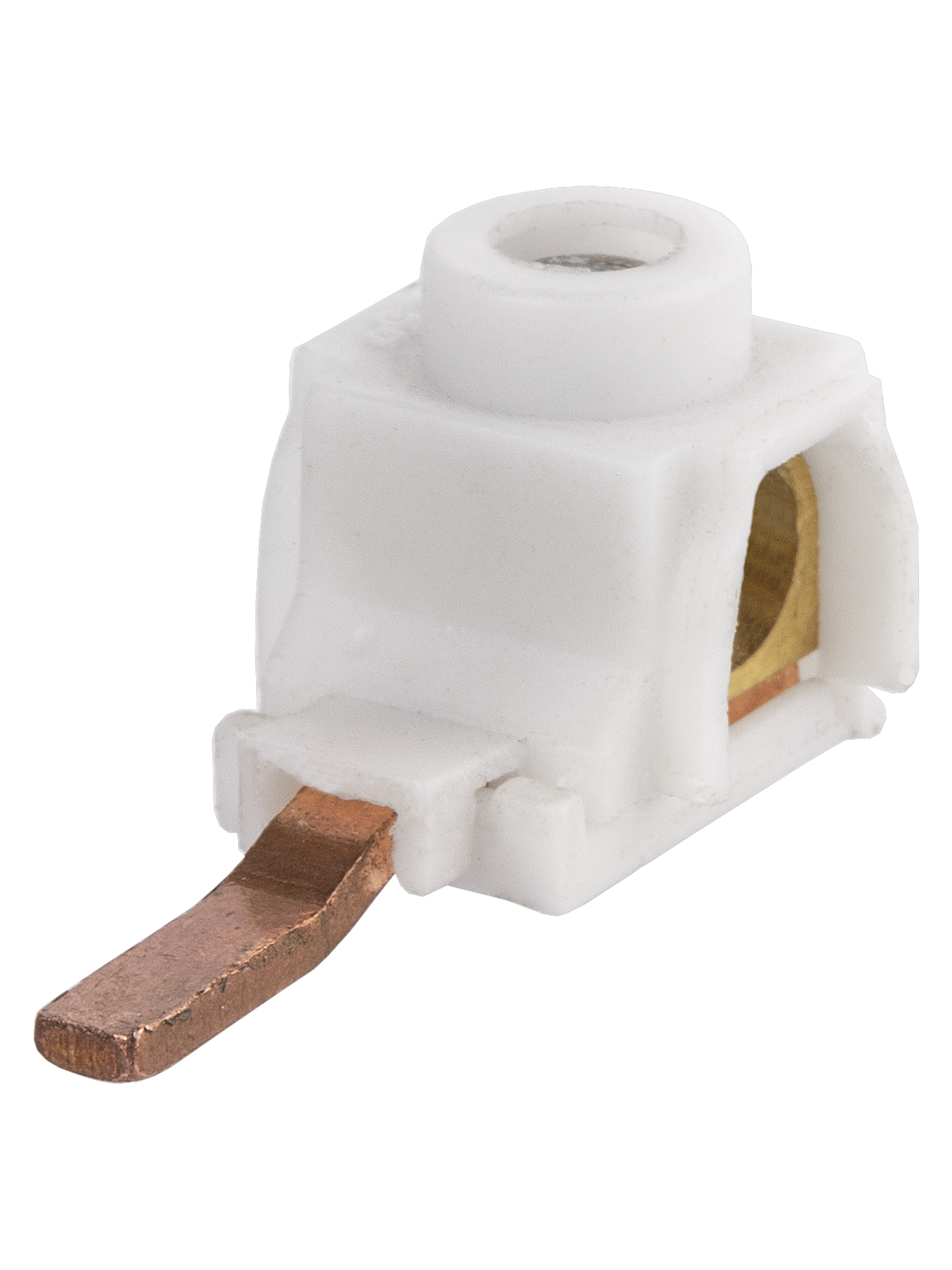 TDM ELECTRIC SQ0818-0001 Вводная клемма, зажим винтовой 4-25мм², изогнутая, 100А, ввод сбоку, PIN L-34мм