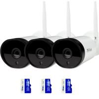 Комплект видеонаблюдения WIFI 3Мп Ps-Link KIT-XMJ303-WIFI 3 камеры с картами памяти 32Гб