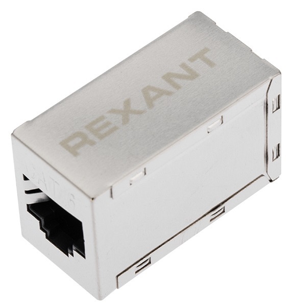 03-0109 ∙ Проходной адаптер, RJ-45(8P-8C), FTP экранированный, категория 6, (гнездо-гнездо), REXANT