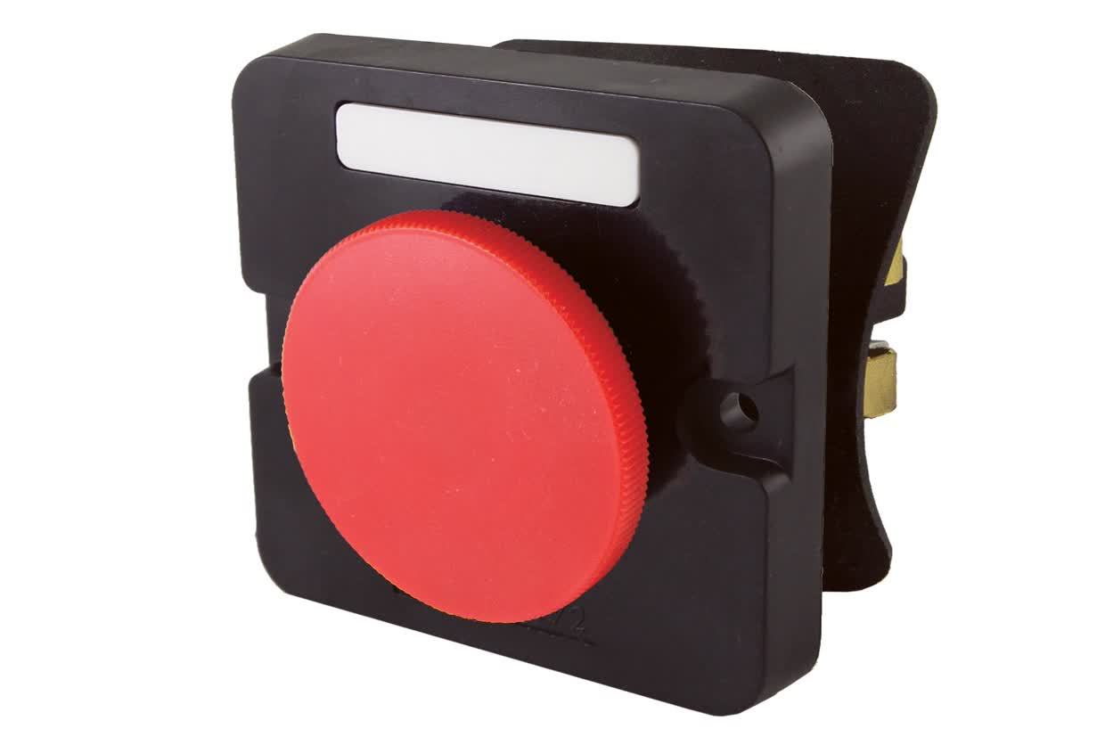 Пост кнопочный TDM ELECTRIC SQ0742-0015 ПКЕ 122-1 У2, красный гриб, IP54