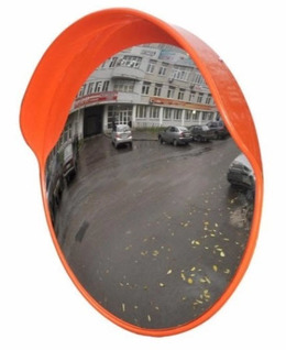 Зеркало Дорожное зеркало с защитным козырьком d600