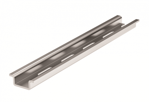 DIN-рейка перфорированная OMEGA 2F, 15х5,5мм. (1шт.=2м., 40м. в упак.) DKC Quadro 02130
