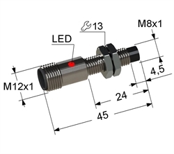 Датчик индуктивный бесконтактный PS2-08M45-5N31-C4